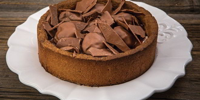 Рецепт тарта с кофейным ганашем и черносливом