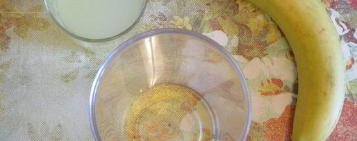 Шаг 1: коктейля из сыворотки с бананом и сиропом агавы