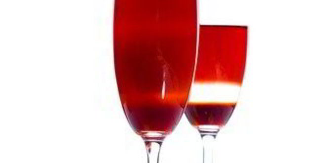 Рецепт шампанского с джином и клюквой