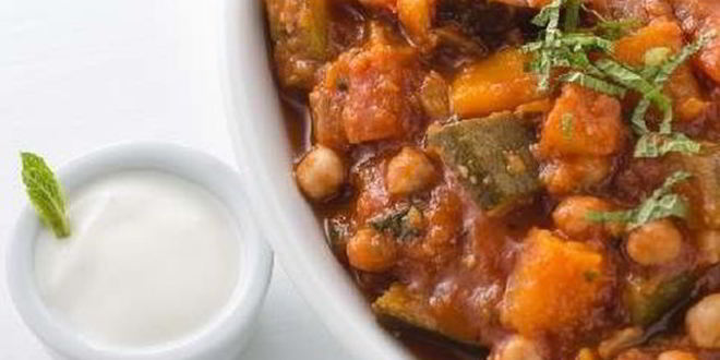 Рецепт таджина с нутом и баклажанами