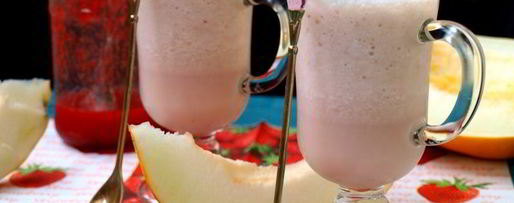 Шаг 4: дынно-клубничного коктейль