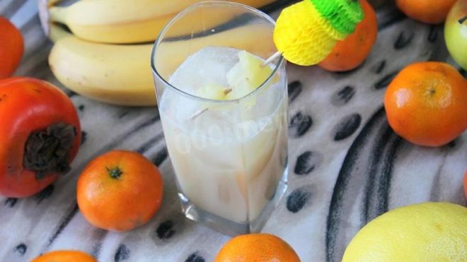 Рецепт Коктейля пина колада с ананасовым соком