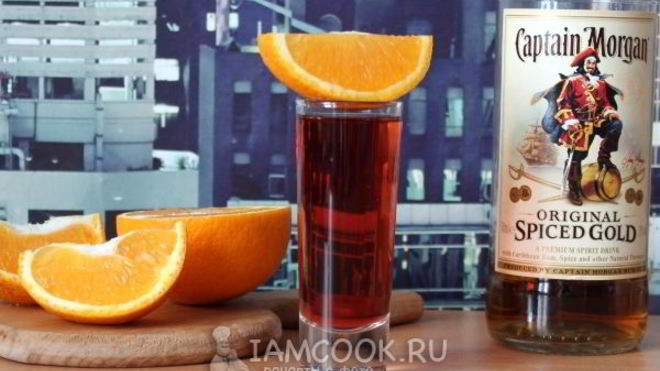 Рецепт Коктейля с вишневым соком Ромовый закат