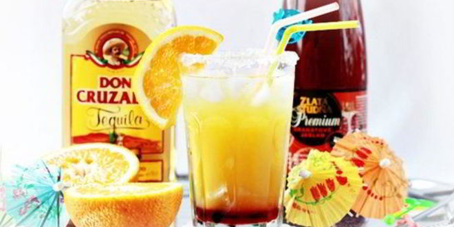 Рецепт коктейля текила-санрайз