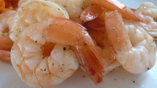 Рецепт Жареных креветок с текилой