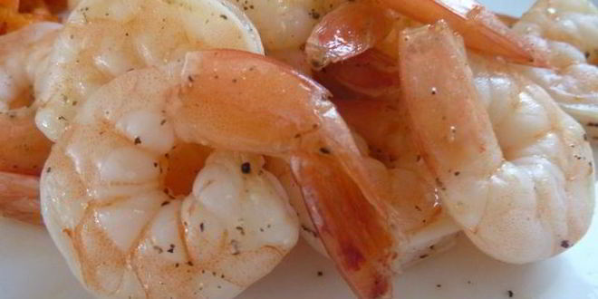 Рецепт жареных креветок с текилой