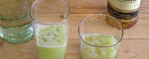 Шаг 3: коктейля из киви и винограда