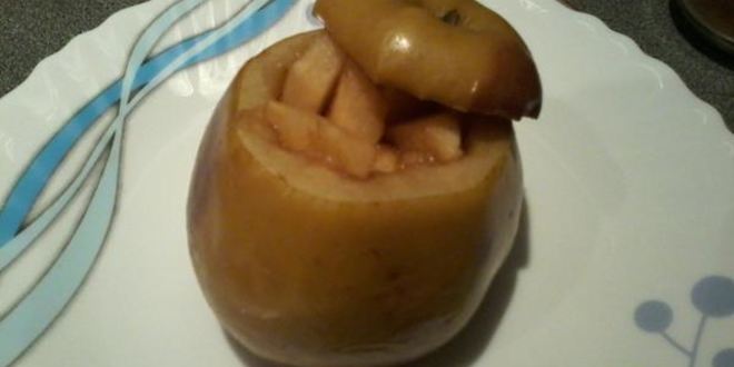 Рецепт яблока, запеченного с виски и корицей