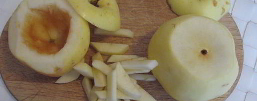 Шаг 1: яблока, запеченного с виски и корицей