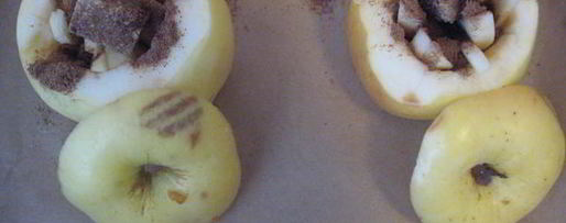 Шаг 2: яблока, запеченного с виски и корицей