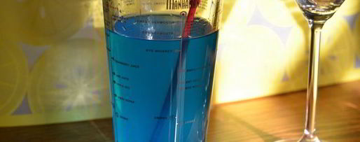 Шаг 1: коктейля голубая лагуна