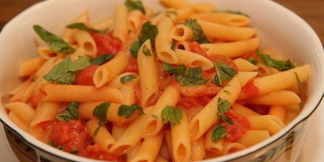 Рецепт макарон с водкой