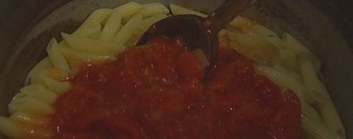 Шаг 7: макарон с водкой