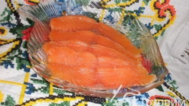 Рецепт Малосольных Форель с водкой