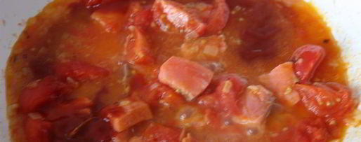 Шаг 5: пасты с водкой, семгой и помидорками черри