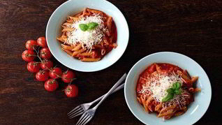 Рецепт Пенне с водкой и пармезаном