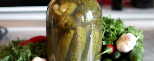 Шаг 7: соленых огурцов с водкой