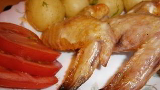 Рецепт Куриных крылышек в лимонном сиропе