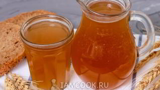 Рецепт Домашнего хлебного кваса с дрожжами