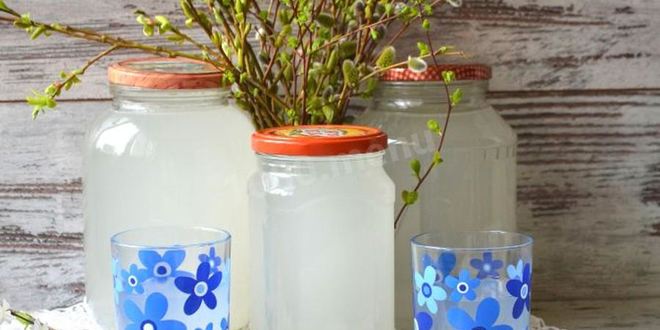 Рецепт кваса из березового сока с хлебом