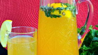 Рецепт Абрикосового лимонада с мятой