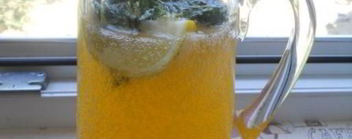 Шаг 6: абрикосового лимонада с мятой