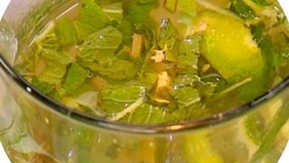 Рецепт Домашнего лимонада с мятой, имбирем и лаймом