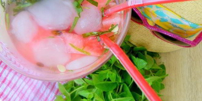 Рецепт лимонада арбуз & орегано