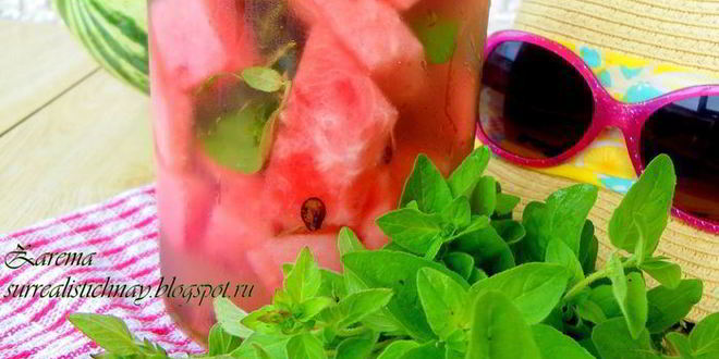 Рецепт лимонада арбуз & орегано