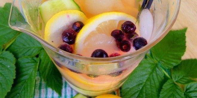 Рецепт лимонада огурец & лимон