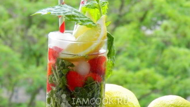 Рецепт Клубничного мохито, безалкогольного