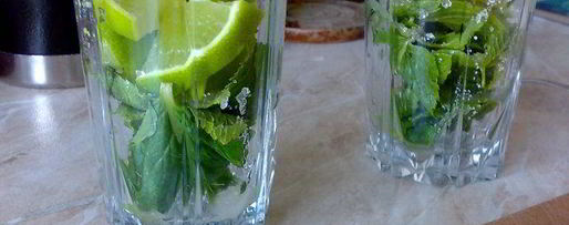 Шаг 2: мохито полезного с березовым соком