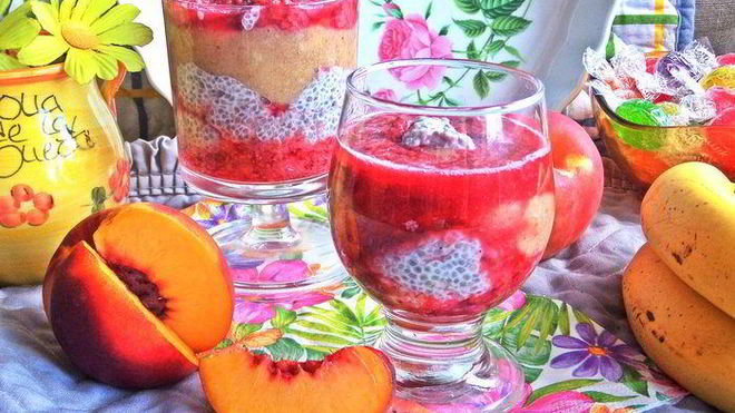 Рецепт Коктейля-десерта на основе молока и фруктов