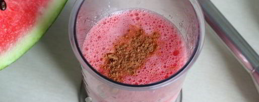 Шаг 8: коктейля из арбуза и молока