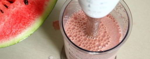 Шаг 10: коктейля из арбуза и молока