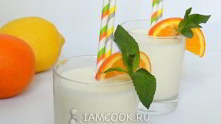 Рецепт Коктейля из молока с ананасовым соком