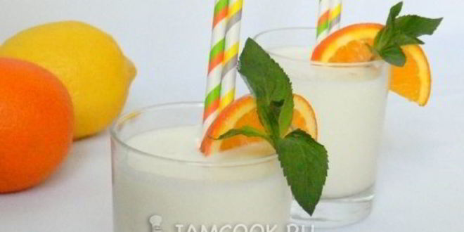 Рецепт коктейля из молока с ананасовым соком