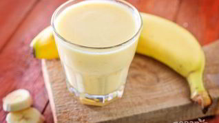 Рецепт Коктейля Молочного с мороженым и бананом