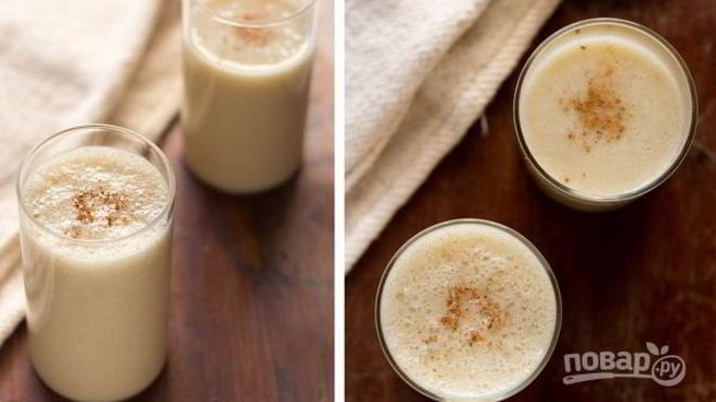 Рецепт Коктейль на кокосовом молоке с бананом