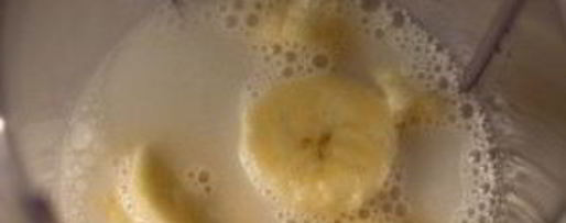 Шаг 1: коктейля на кокосовом молоке с бананом