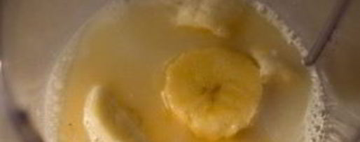 Шаг 2: коктейля на кокосовом молоке с бананом