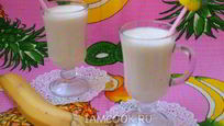 Рецепт Молочно-бананового коктейль