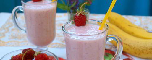Шаг 5: молочного клубнично-банановый коктейль