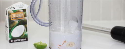 Шаг 2: молочный коктейль на кокосовом молоке