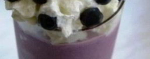 Шаг 3: молочного коктейля с черникой