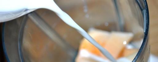 Шаг 1: молочного коктейля с дыней