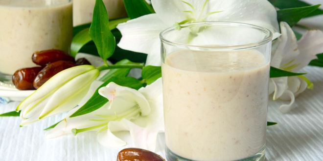 Рецепт молочного коктейля с финиками