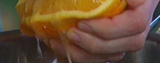 Шаг 1: молочного коктейля с персиками и апельсинами