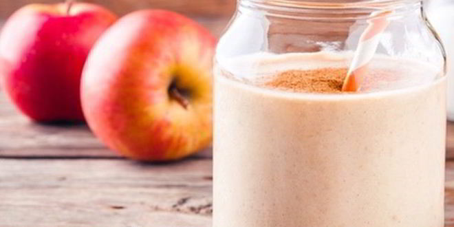 Рецепт освежающего молочного коктейля с яблоком