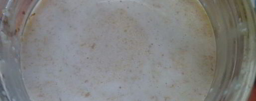 Шаг 3: овсяно-молочного коктейль со сливовым вареньем